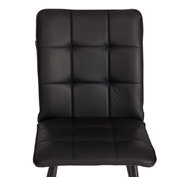 Стул обеденный Bari LT, экокожа, черная, 41х55х89 см фото № 6