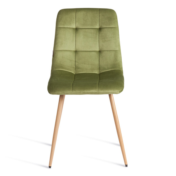 Стул CHILLY (mod. JSC-220) Велюр/металл , 44,5х52,5х88 см, Green (зеленый) HLR54 / натуральный фото № 5