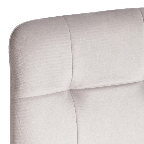 Стул CHILLY (mod. JSC-220) Велюр/металл , 44,5х52,5х88 см, Light grey (светло-серый) HLR14 / белый фото № 8