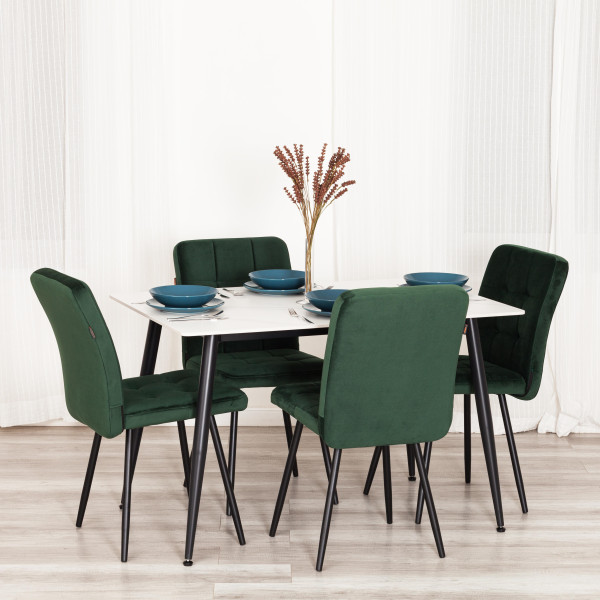 Стул обеденный Medeo LT, велюр, Deep Forest (изумруд), 45х56х89 см фото № 11