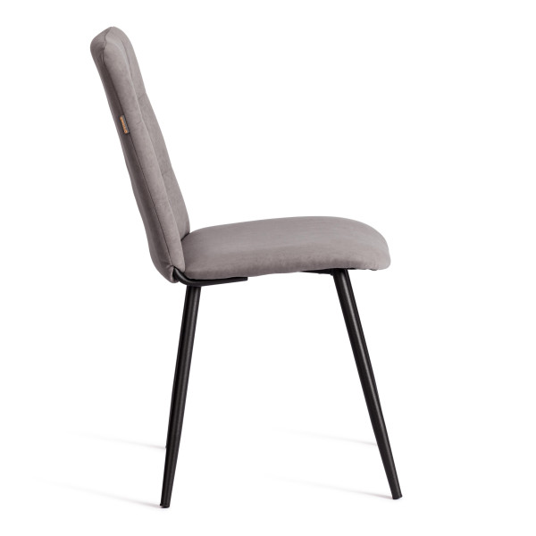 Стул обеденный Asti TREND, флок , серый/чёрный, 29, 47х54х86 см фото № 2