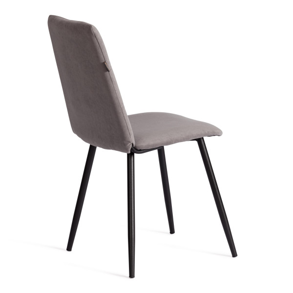 Стул обеденный Asti TREND, флок , серый/чёрный, 29, 47х54х86 см фото № 3