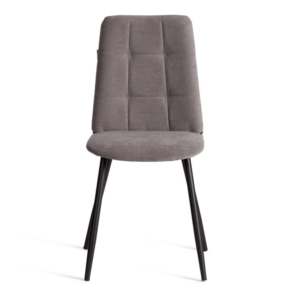 Стул обеденный Asti TREND, флок , серый/чёрный, 29, 47х54х86 см фото № 5