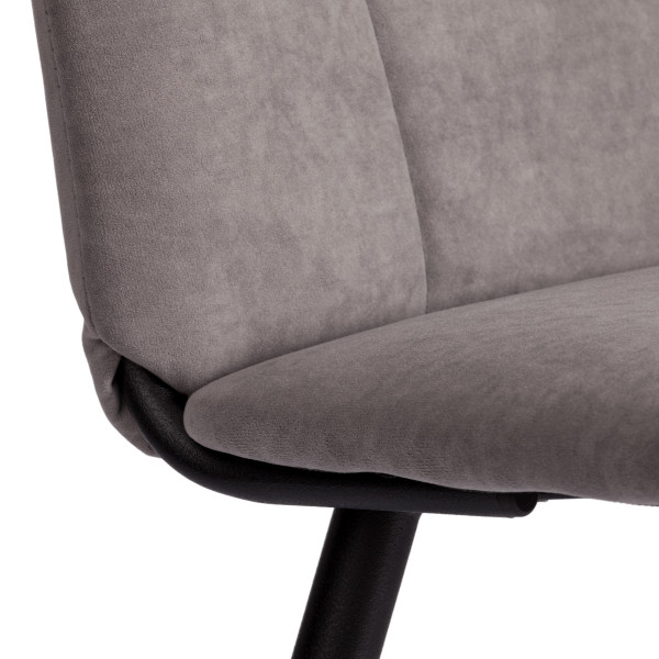 Стул обеденный Asti TREND, флок , серый/чёрный, 29, 47х54х86 см фото № 9