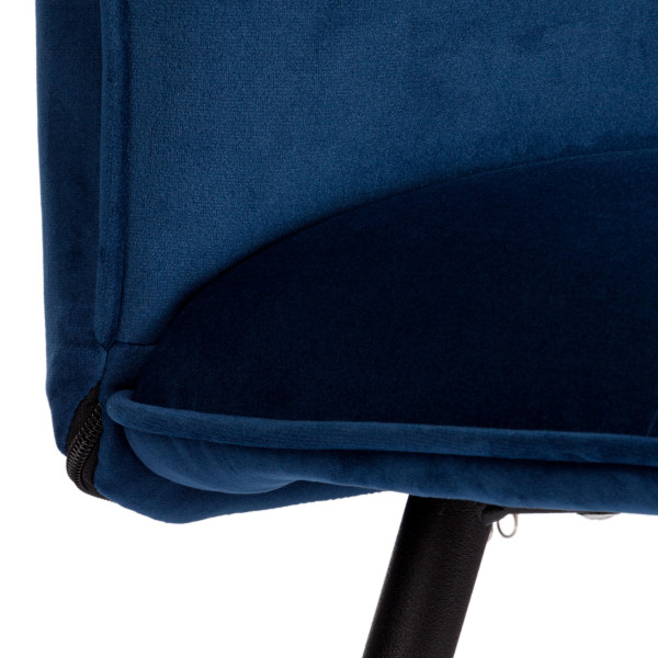 Стул обеденный Sweet LT, велюр, Blue (синий), 41х55х88 см фото № 9