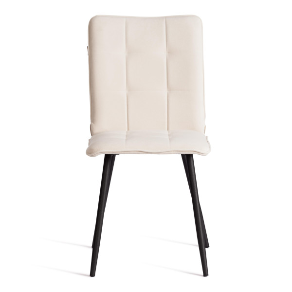 Стул обеденный Bari LT, флок , молочный/черный, 4, 41х55х89 см фото № 5