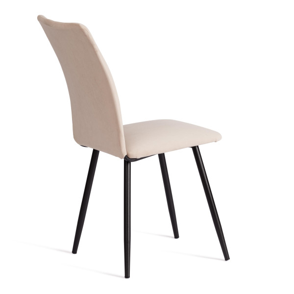 Стул обеденный La Rousse NEW, флок , бежевый/черный, 7, 45x55x93 см фото № 3