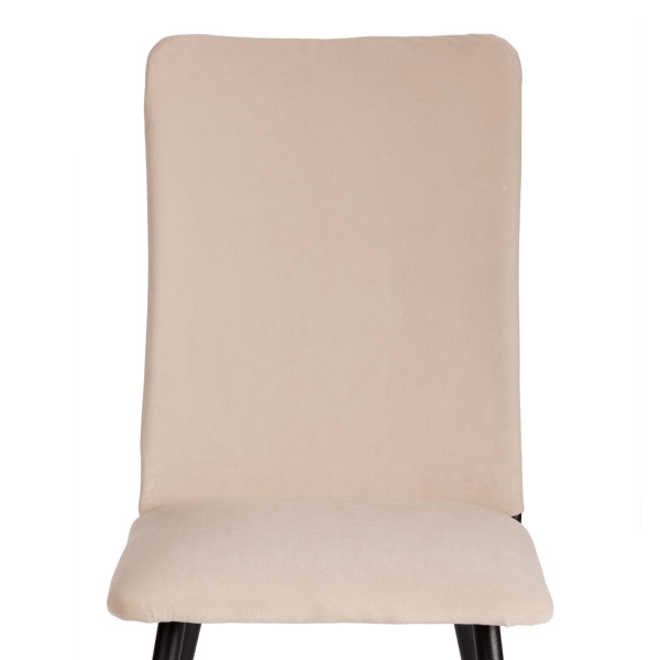 Стул обеденный La Rousse NEW, флок , бежевый/черный, 7, 45x55x93 см фото № 6