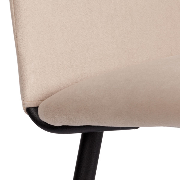 Стул обеденный La Rousse NEW, флок , бежевый/черный, 7, 45x55x93 см фото № 8