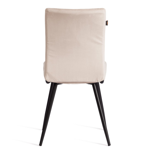 Стул обеденный Monte Carlo TREND, флок , бежевый/черный, 7, 49х51х93 см фото № 4