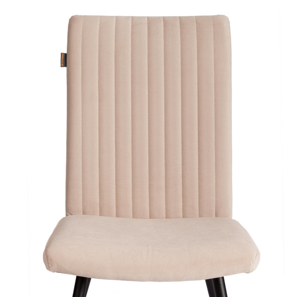 Стул обеденный Monte Carlo TREND, флок , бежевый/черный, 7, 49х51х93 см фото № 6