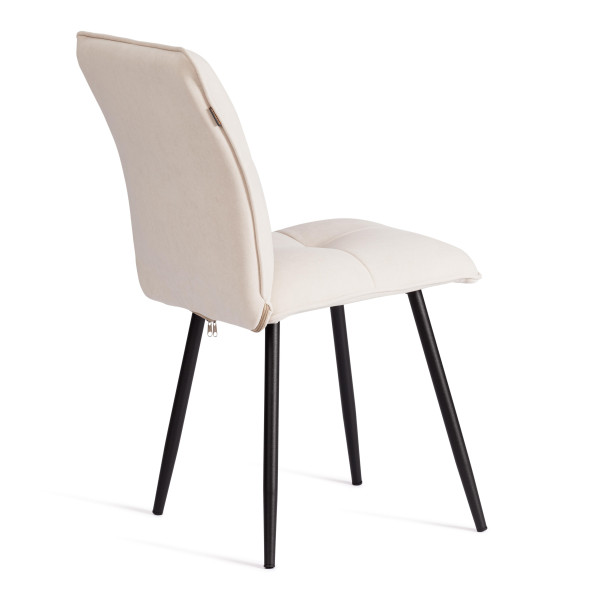 Стул обеденный Sweet LT, флок , молочный/черный, 4, 41х55х88 см фото № 3
