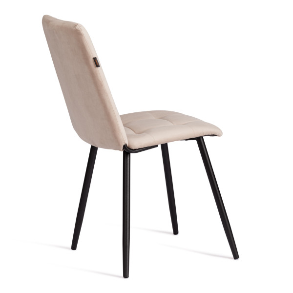 Стул обеденный Asti велюр, молочный/черный, (Porsche 2) фото № 3