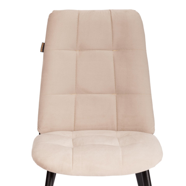 Стул обеденный Asti велюр, молочный/черный, (Porsche 2) фото № 6