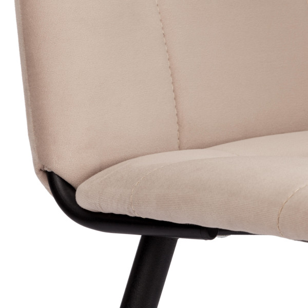 Стул обеденный Asti велюр, молочный/черный, (Porsche 2) фото № 9