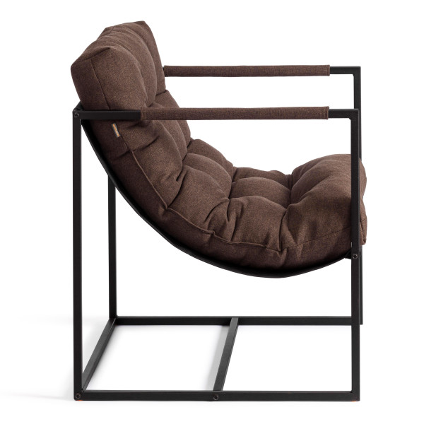 Кресло Charli/Чарли рогожка, коричневый, 3М7-147, 70х70х84 см фото № 3