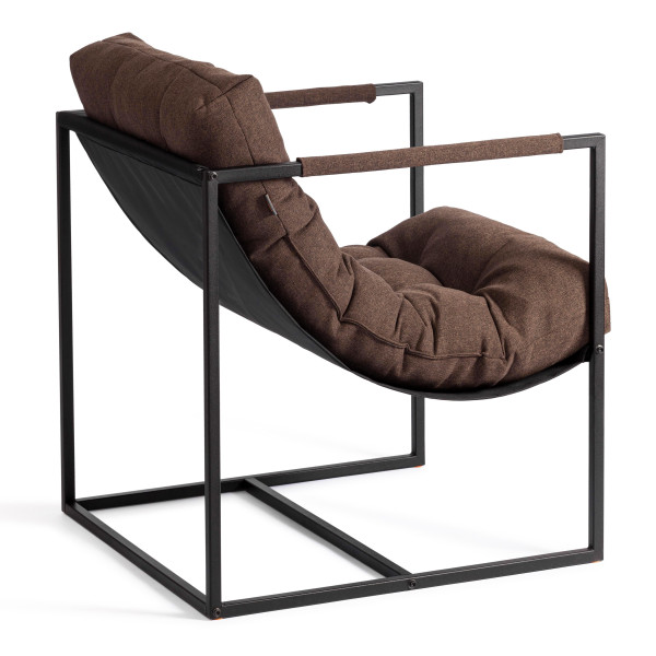 Кресло Charli/Чарли рогожка, коричневый, 3М7-147, 70х70х84 см фото № 5