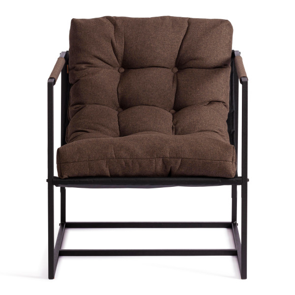 Кресло Charli/Чарли рогожка, коричневый, 3М7-147, 70х70х84 см фото № 9