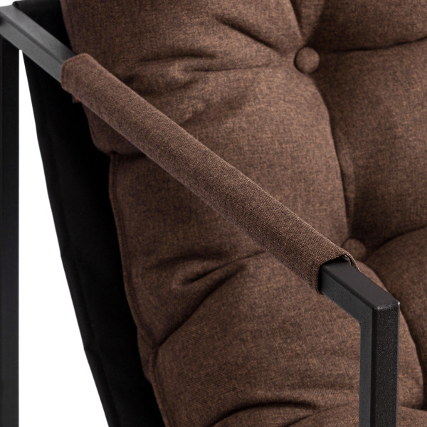 Кресло Charli/Чарли рогожка, коричневый, 3М7-147, 70х70х84 см фото № 11