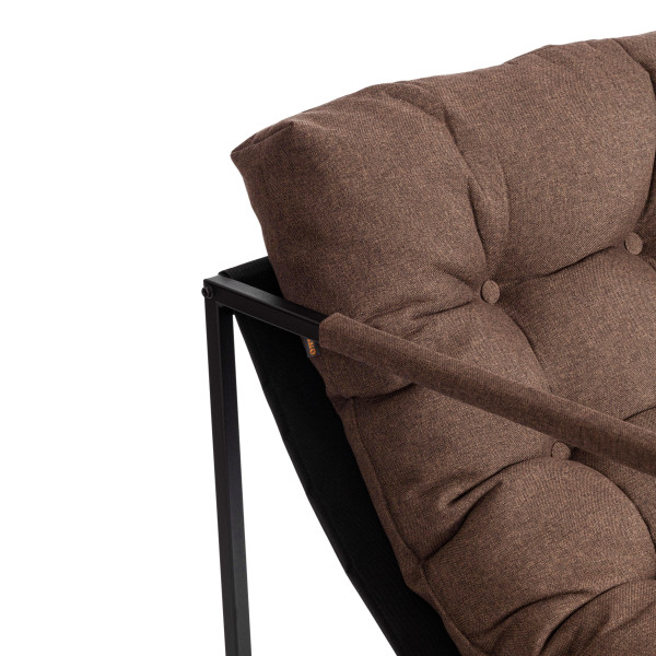 Кресло Charli/Чарли рогожка, коричневый, 3М7-147, 70х70х84 см фото № 12