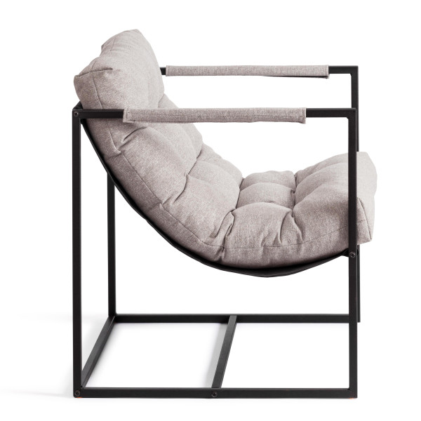 Кресло Charli/Чарли рогожка, серо-бежевый, 3M 16/2, 70х70х84 см фото № 3