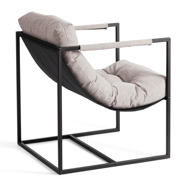 Кресло Charli/Чарли рогожка, серо-бежевый, 3M 16/2, 70х70х84 см фото № 5