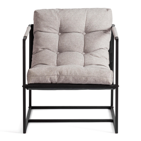 Кресло Charli/Чарли рогожка, серо-бежевый, 3M 16/2, 70х70х84 см фото № 9