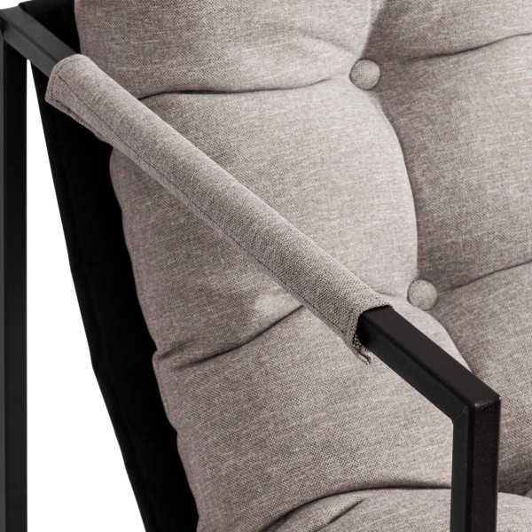 Кресло Charli/Чарли рогожка, серо-бежевый, 3M 16/2, 70х70х84 см фото № 11