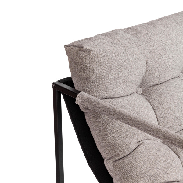 Кресло Charli/Чарли рогожка, серо-бежевый, 3M 16/2, 70х70х84 см фото № 12