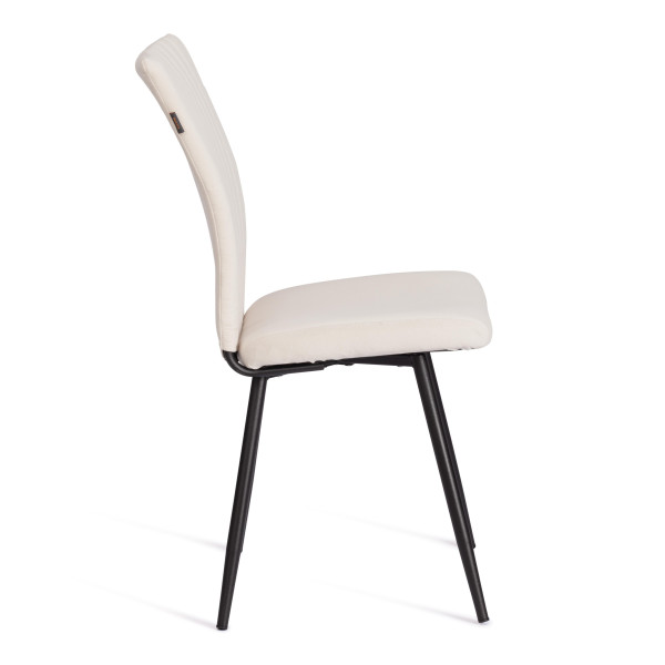 Стул обеденный Monte Carlo TREND, флок , молочный/черный, 4, 49х51х93 см фото № 2