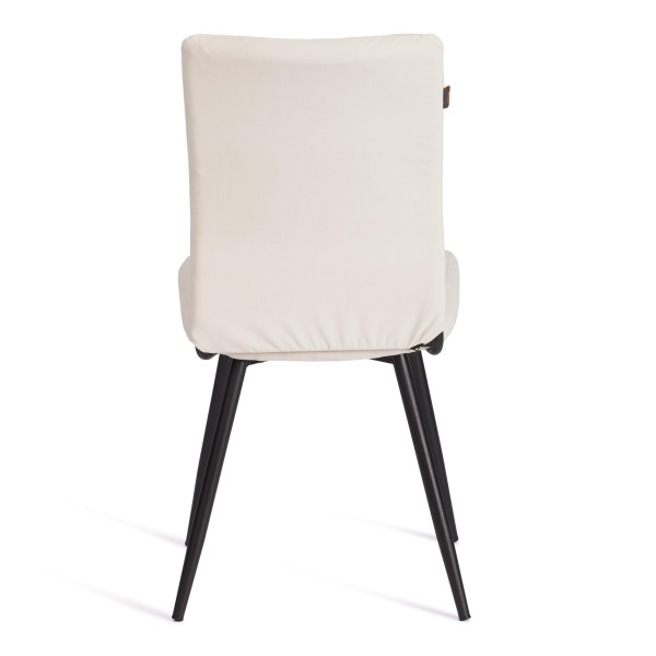 Стул обеденный Monte Carlo TREND, флок , молочный/черный, 4, 49х51х93 см фото № 4