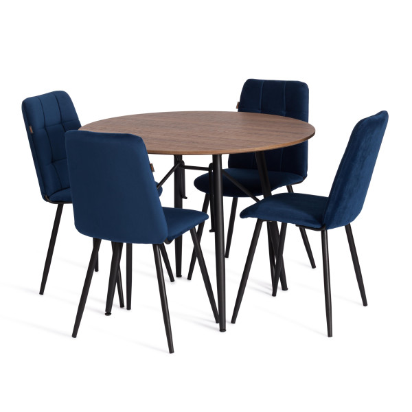 Стул обеденный Asti TREND, велюр, Blue (синий), 47х54х86 см фото № 10