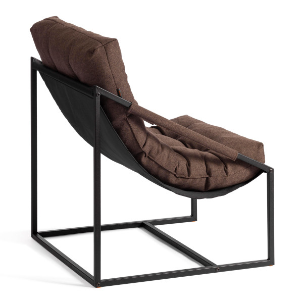 Кресло Charli / Чарли без подлокотника рогожка, коричневый, 3М7-147, 70х70х84 см фото № 5