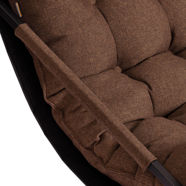 Кресло Charli / Чарли без подлокотника рогожка, коричневый, 3М7-147, 70х70х84 см фото № 13