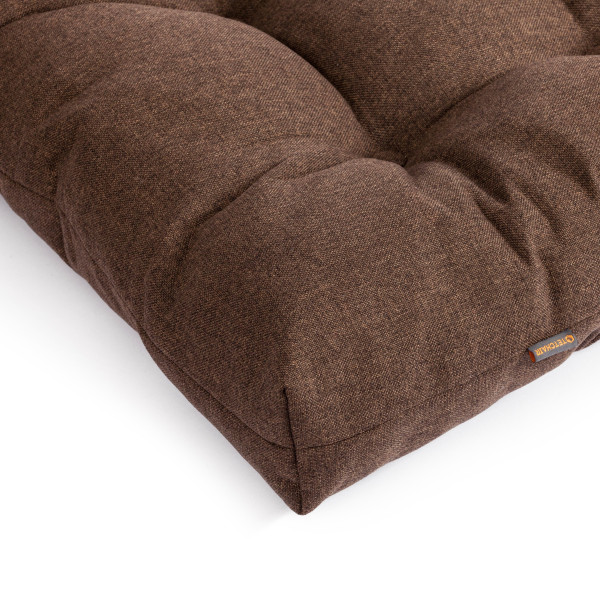 Кресло Charli / Чарли без подлокотника рогожка, коричневый, 3М7-147, 70х70х84 см фото № 16