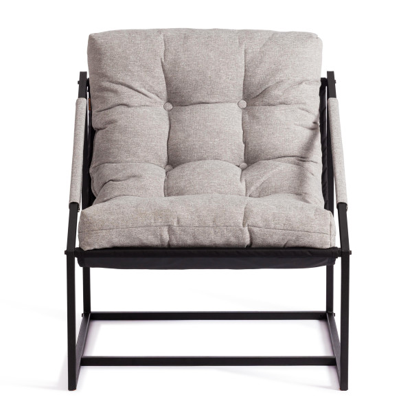 Кресло Charli / Чарли без подлокотника рогожка, серо-бежевый, 3M 16/2, 70х70х84 см фото № 9