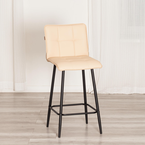 Полубарный стул  Bari/Бари экокожа , бежевый, 42х55х99 см фото № 14