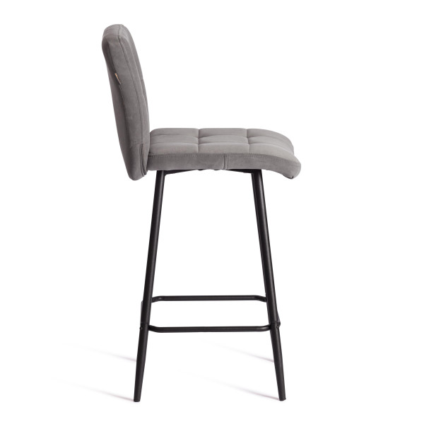 Полубарный стул  Medeo/Медео велюр, серый, 29, 42х56х102 см фото № 2
