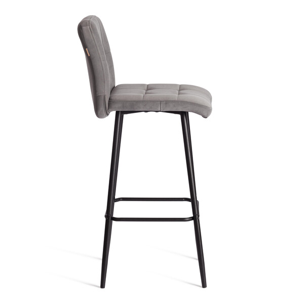Барный стул  Medeo/Медео велюр, серый, 29, 45х56х113 см фото № 2