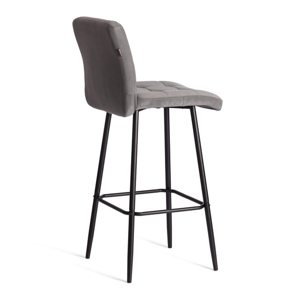 Барный стул  Medeo/Медео велюр, серый, 29, 45х56х113 см фото № 3
