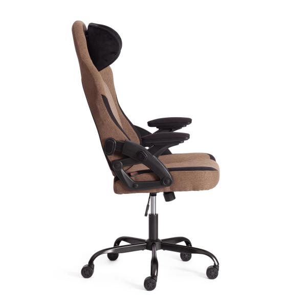 Кресло iWolf ткань, черный/коричневый фото № 2