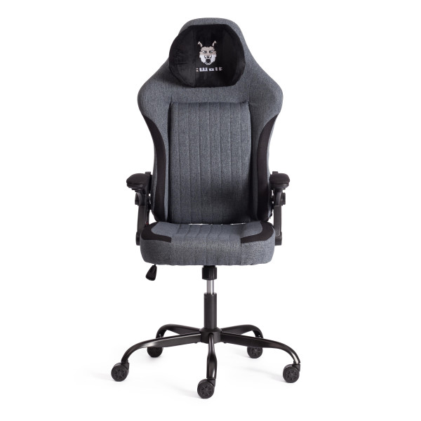 Кресло iWolf ткань, черный/серый фото № 7