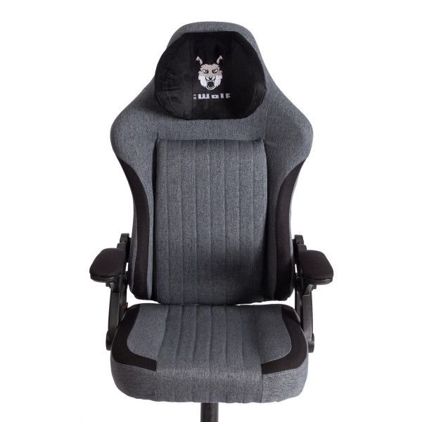 Кресло iWolf ткань, черный/серый фото № 8