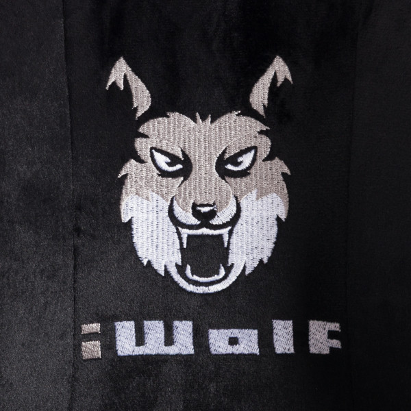 Кресло iWolf ткань, черный/серый фото № 15