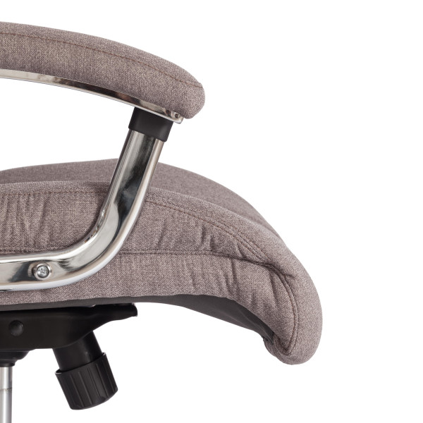 Кресло TRUST ткань рогожка Nice, мокко (серо-бежевая) фото № 8