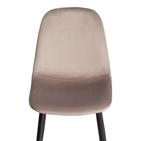 Стул BREEZE (mod. 4724) Велюр/металл , 44 х 53 х 87 см, Coffee (кофейный) HLR9 / черный фото № 6