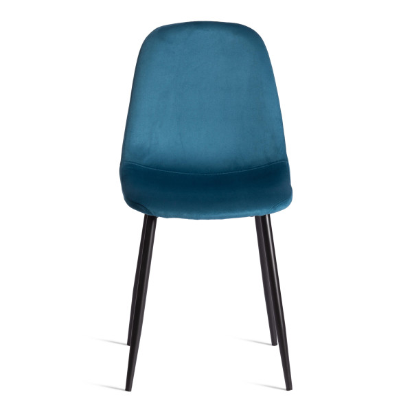 Стул BREEZE (mod. 4724) Велюр/металл , 44 х 53 х 87 см, Dark turquoise (темно-бирюзовый) HLR62 / черный фото № 5