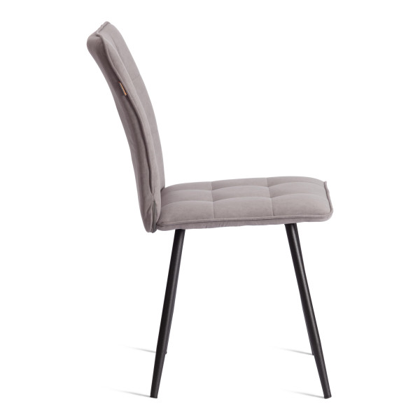 Стул обеденный Bari LT, флок , серый/черный, 29, 41х55х89 см фото № 2