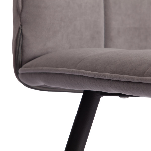 Стул обеденный Bari LT, флок , серый/черный, 29, 41х55х89 см фото № 8