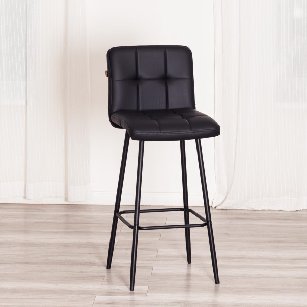 Барный стул  Medeo/Медео экокожа , черный, 45х56х113 см фото № 11